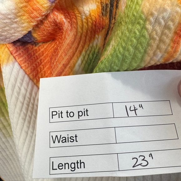 Rotate Birger Christensen Ribbed Floral Sleeveless Top - Picture 9 of 9